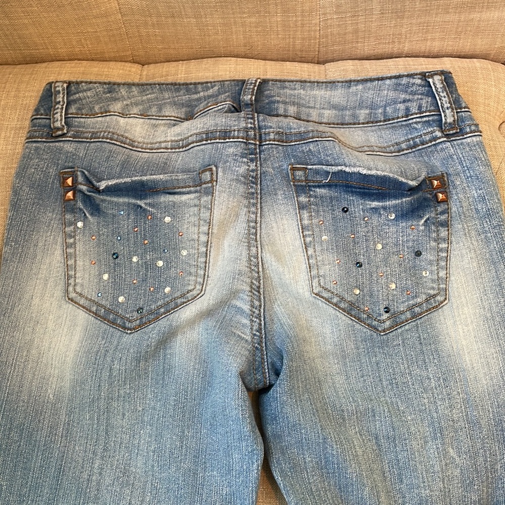 Juniors Embellished Skinny Jeans